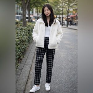 Black and White Plaid Pants